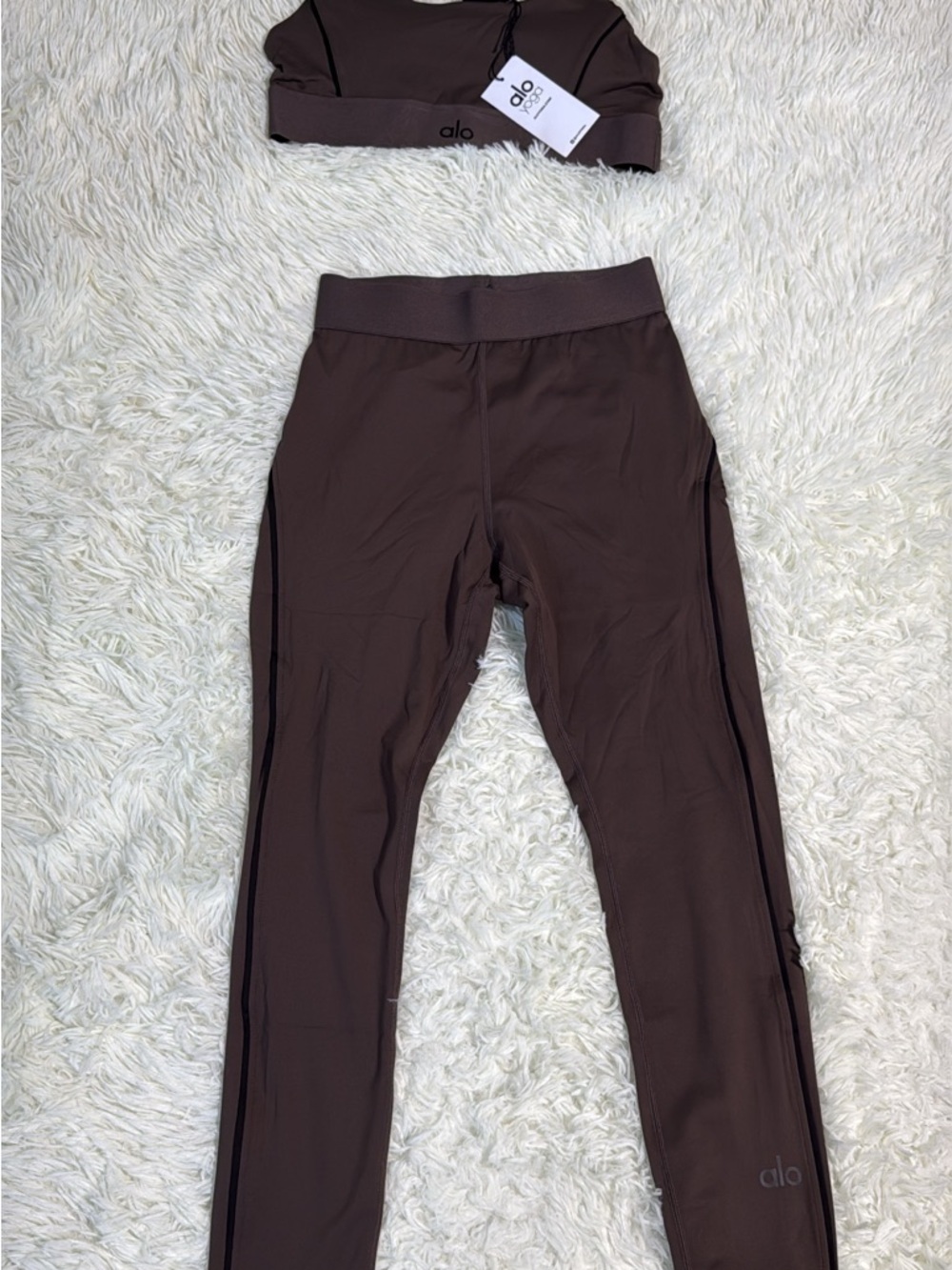 ALO Yoga Women's Brown High-Waist Leggings